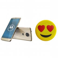 Combo Celular Motorola E5+ Dorado - Libre + Parlante Jam Bluetooth Emoji Corazón