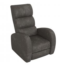 Sillón Mussa 1 Cuerpo Reclinable Syros Cuerotex Cemento