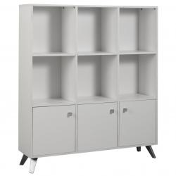Biblioteca 3 Puertas Blanco LE110-BB