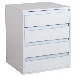 Cajonera Dielfe 4 Cajones Blanco CA4CAL-B