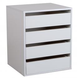 Cajonera Dielfe 4 Cajones Blanco CA4C-B