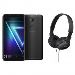Combo Celular Hyundai Ultra Vision Plus Negro - Libre + Auriculares Sony MDR-ZX110 Negros