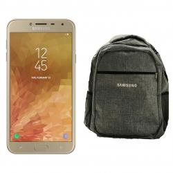 Combo Celular Samsung J4 Dorado - Libre + Mochila Samsung Gris