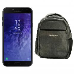 Combo Celular Samsung J4 Negro - Libre + Mochila Samsung Gris