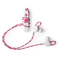 Auriculares Boompods Retrobuds BT con Micrófono Rosa