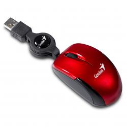 Mouse USB Genius MicroTraveler Rojo