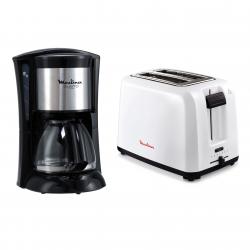 Combo Cafetera Moulinex FG1105 + Tostadora Moulinex LT1A11AR