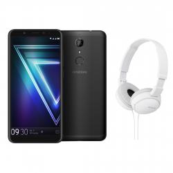 Combo Celular Hyundai Ultra Vision Plus Negro - Libre + Auriculares Sony MDR-ZX110 Blancos