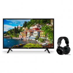 Combo Tv Led RCA 40 Full HD Smart X40SM + Auriculares RCA Negros HP350AR