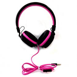 Auriculares PRO21 Max Negro y Fucsia