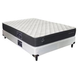 Combo Colchón King Koil Kendra 2 Plazas 140x190x23 cm Resortes + Sommier King Koil Sensations 2 Plazas