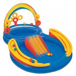 Centro de Juego Inflable Intex Arcoiris 297x193x135cm
