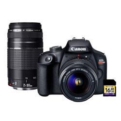 Cámara Canon Full HD EOS Rebel T100 KIT PREMIUM
