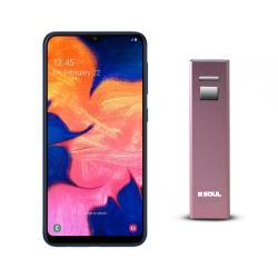 Combo Celular Samsung Galaxy J4 Core Negro - Libre + Cargador Portátil Soul 2600 mAh Rosa