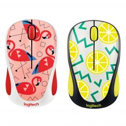 Combo Mouse Inalámbrico Logitech M317 Flamencos + Mouse Inalámbrico Logitech M317 Limones