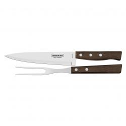 Set Asador Tramontina Acero Inox. 2 Piezas Tradicional