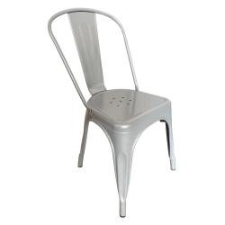 Silla de Metal Tolix Plata
