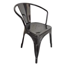 Sillón de Metal Tolix Negro