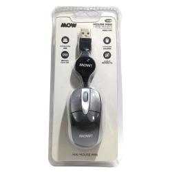 Mouse Mini Retráctil Mow Gris