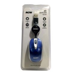 Mouse Mini Retráctil Mow Azul