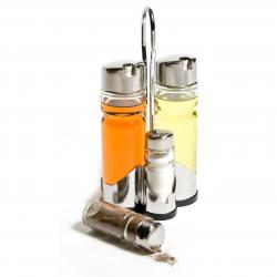 Set para Condimentos Nouvelle Cuisine 4 Piezas Vidrio