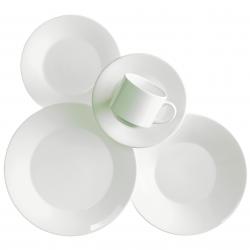 Juego de Platos Oxford 30 Piezas Cerámica Blanco