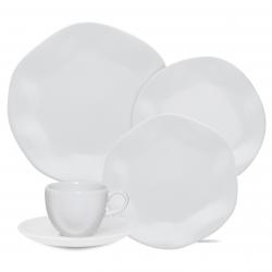 Juego de Platos Baúl Oxford 30 Piezas Porcelana Blanco