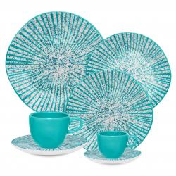 Juego de Platos Baúl Oxford 42 Piezas Porcelana
