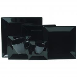 Juego de Platos Oxford 42 Piezas Porcelana Negro