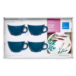 Set de Jarros Té Aquarelle x 4 Unid. Corona Cerámica