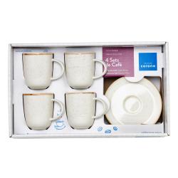 Set de Jarros Té Caoba x 4 Unid. Corona Cerámica