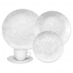 Juego de Platos Oxford 42 Piezas Porcelana Blanco