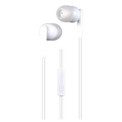 Auriculares Panacom con Cable y Micrófono Blanco