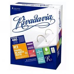 Repuesto Rivadavia Rayada 480 Hojas N 3 Mate