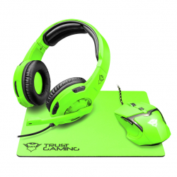 Combo Gamer Mouse + Pad + Auriculares Trust GXT790-SG Spectra Verde