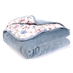 Acolchado 1P New Confort Flores Blanco