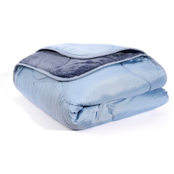 Acolchado 2 1/2P New Confort Sherpa Azul