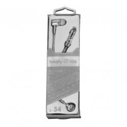 Auriculares Keeka L34 Plateado