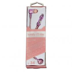 Auriculares Keeka L34 Rosa