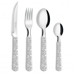 Juego de Cubiertos Simonaggio Floral x 24 Piezas