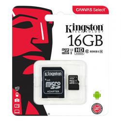 Memoria Kingston MicroSD 16 GB Canvas