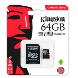 Memoria Kingston MicroSD 64 GB Canvas