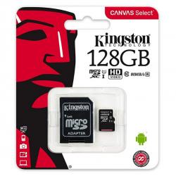 Memoria Kingston MicroSD 128 GB Canvas