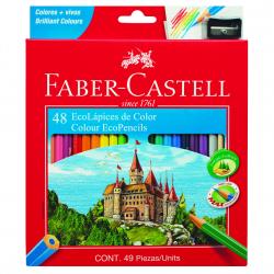 Ecolpices de Colores Faber Castell x 48 + Sacapuntas
