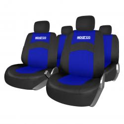 Juego de Cubre Asientos Sparco 9 Piezas Azul