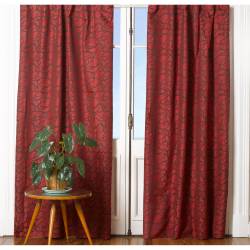 Cortina Bizet 140x120 Jacquard Rojo TJ55