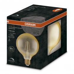 Lámpara Led Osram Filamento Globe Ambar 7.5 Watts