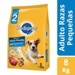 Alimento Pedigree para Perro Adulto Razas Pequeas x 8 Kg