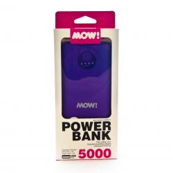 Cargador Powerbank Mow 5000MAH Violeta