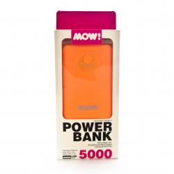 Cargador Powerbank Mow 5000MAH Naranja